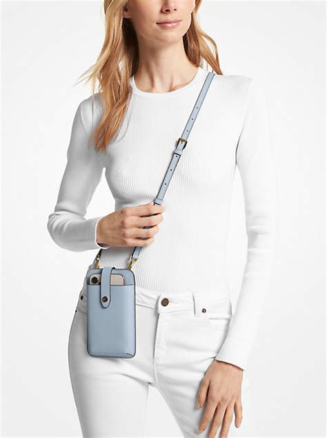 michael kors pebbled phone crossbody|michael kors crossbody saffiano.